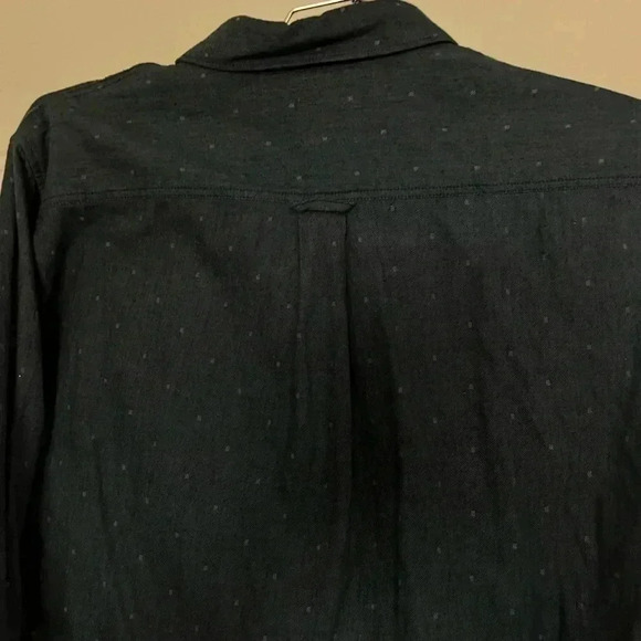 Vans Long Sleeve Button Front Shirt Pocket Blue Tailored Fit Dress Casual Mens M - Picture 7 of 7